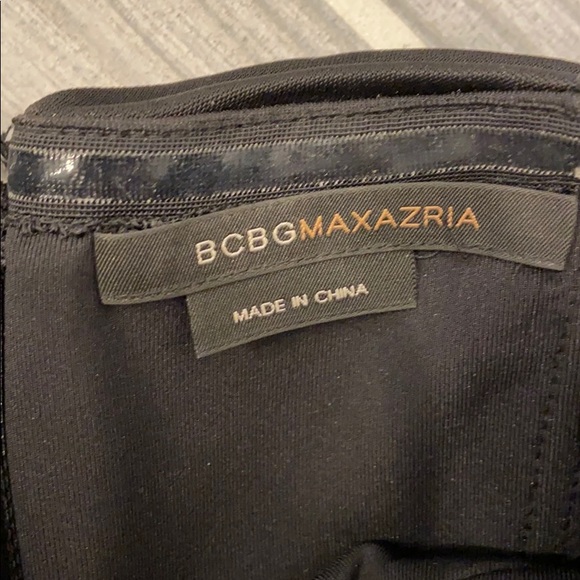 BCBGMAXAZRIA Strapless Black Cocktail Dress Size 6 - Picture 4 of 6